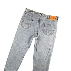 Levi's 550‎ Y2K Workwear Jeans Men's 42x34 Light Wash Relaxed Fit Grunge